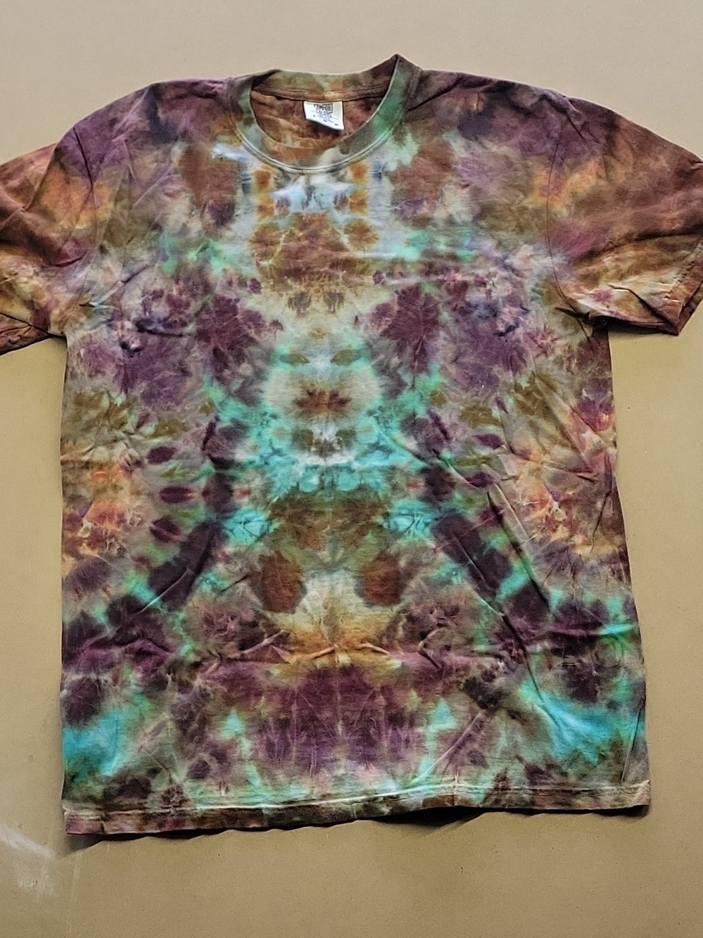 Comfort Colors Men's Tie-Dye Ice Dye Short-Sleeve T-Shirt -